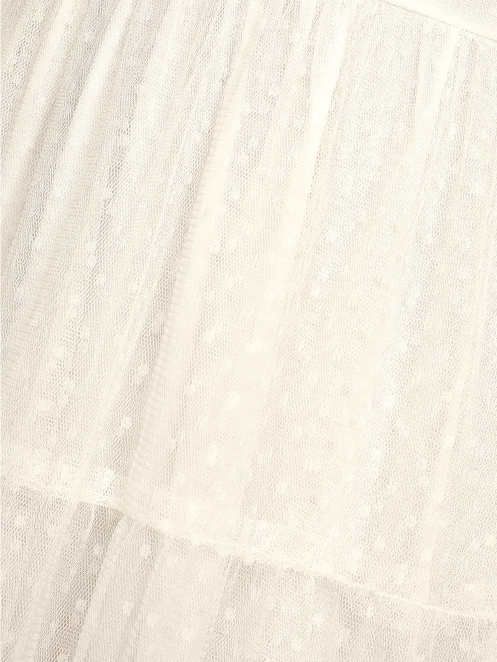 EUC Lulu’s Made to be Magical White Dotted Tie-Back Tiered Midi Dress Medium - Picture 4 of 13